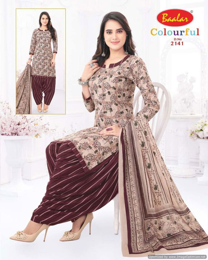 Colourful Vol 21 By Baalar Printed Daily Wear Cotton Dress Material Wholesale Online